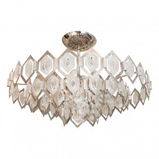 Ceiling fixture composed of diamond shape elements